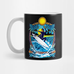 Summer Tropical Surfing Ocean Mug